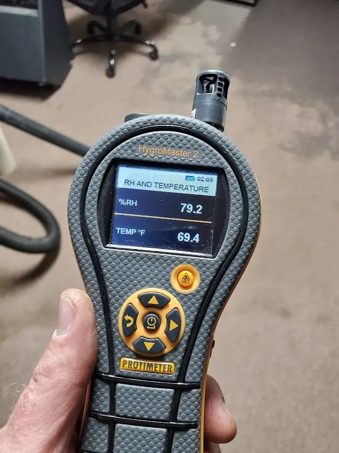 Moisture meter humidity assessment for Fire & Smoke Damage Restoration in Timonium