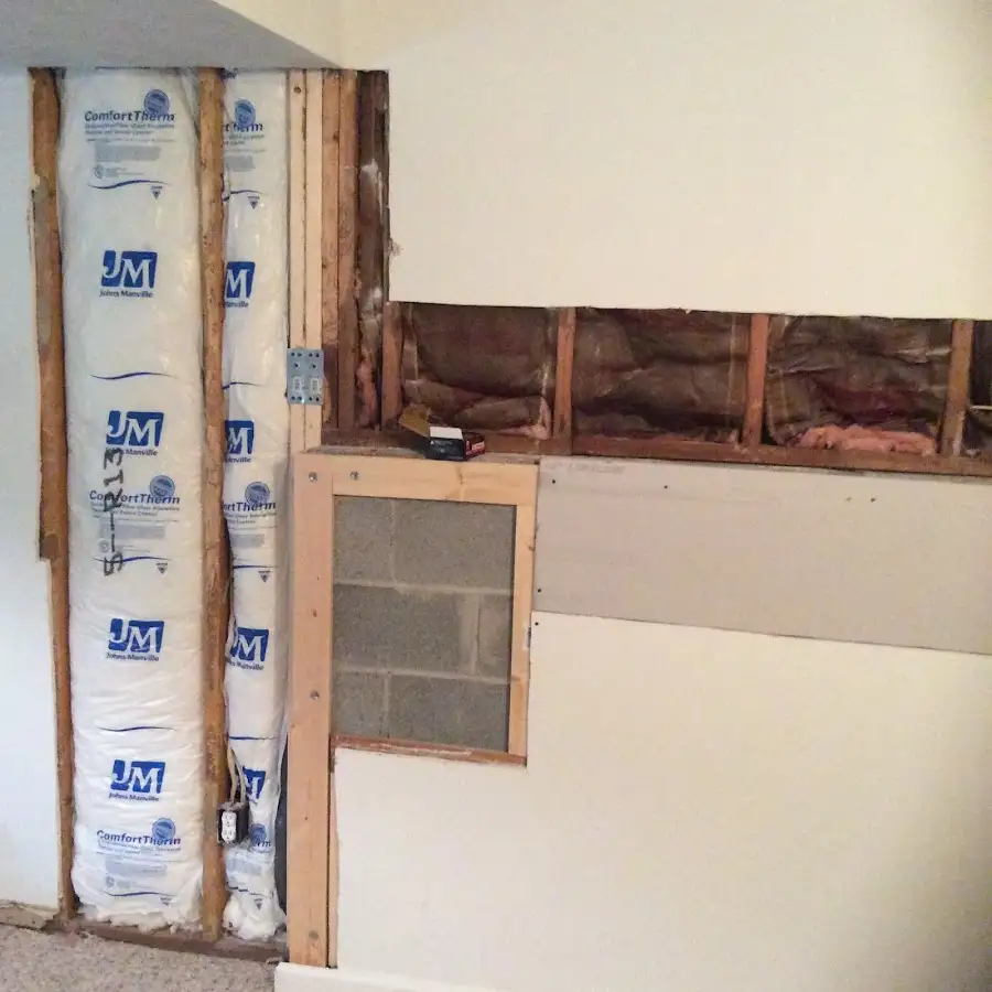 Wall insulation replacement during Structural Drying in Timonium